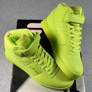Fila Vulc 13 Tonal Women's 8.5 Lime Green High Top Sneakers New With Box
